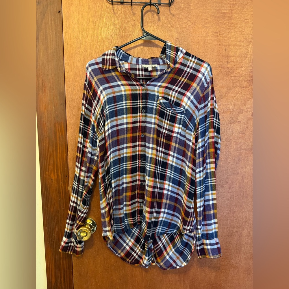 Lucky Brand Multicolor Plaid Button-Down Shirt